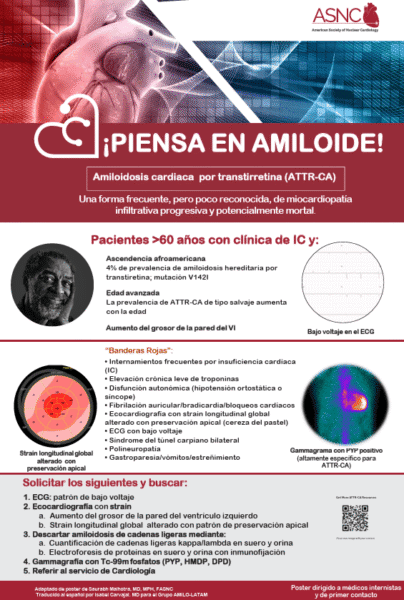 Poster piensa amiloide para médicos internistas y de primer contacto poster image